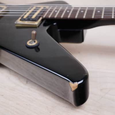 Ibanez Destroyer II DT330 MIJ 1985 Black Vintage Made in Japan Fujigen w/ Bag image 6