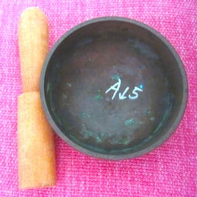Japanese Rin Singing Bowl Cup Chime Bell with Striker - Vintage image 1