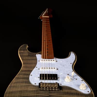 Jet JS-450 TBK 450 Series Basswood Flamed Maple Top Body Canadian Roasted Maple Neck 6-String Electric Guitar image 7