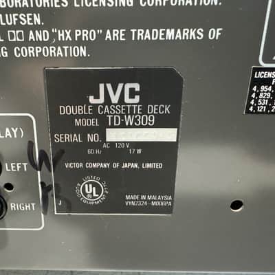 JVC TD-W309 Dual Cassette Deck Tape Recorder Dubbing HiFi Stereo Vintage HXPro image 6