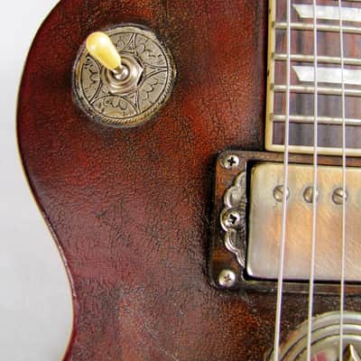 Tony Cochran Guitars Custom #50 "Lidia" 2015 - Aged Leather & Chrome image 3