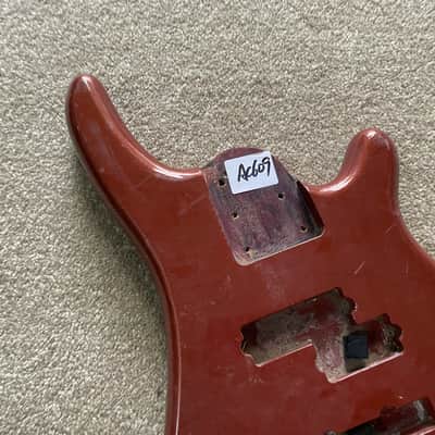 Glossy Red Bass Guitar DIY Project Body image 3