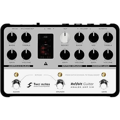 Two Notes AUDIO ENGINEERING ReVolt 3-Channel All-Analog Guitar Simulator Pedal 2024 - SILVER/BLACK image 2