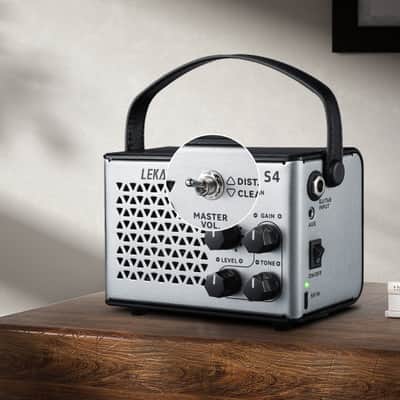 LEKATO Portable Guitar Amp Electric Guitar Amp 10W Clean Distortion Gain Control image 6