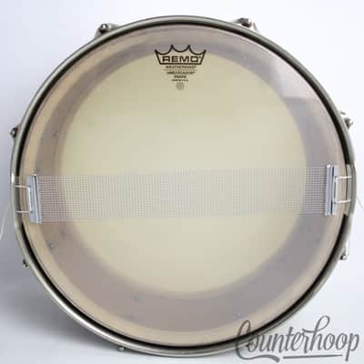 *Ludwig WFL 14x5"Jazz Festival Snare Drum Black/Gold Duco Brass Rims Vintage 50s image 9