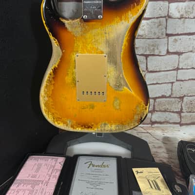 Fender Custom Shop Stratocaster LIMITED EDITION Big Head 1966 Super Heavey Relic Tri-Color-Sunburst image 12