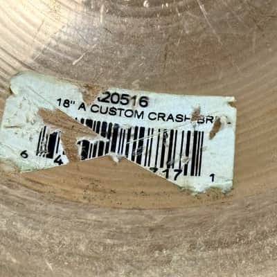 SUPER EXPLOSIVE 18” Zildjian A CUSTOM Crash 1380g image 10