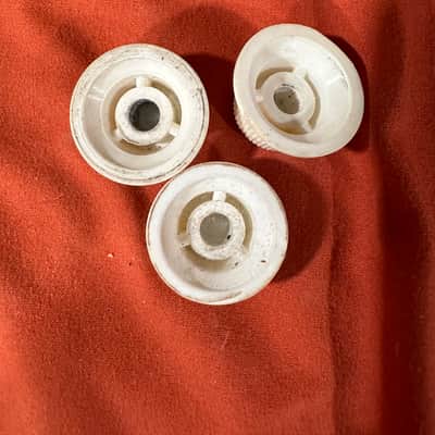 Vintage Fender Stratocaster Pre CBS 1954-65 - White Guitar Knobs image 2