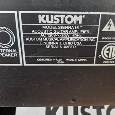 Kustom Sienna 16 Combo Practice Amp image 5