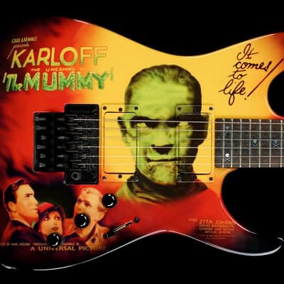 ESP Custom Shop Kirk Hammett Signature KH-2 Karloff Mummy Graphic Rare 1997 image 17