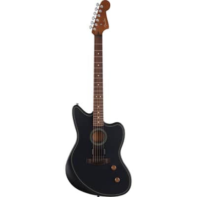 Fender Acoustasonic Standard Jazzmaster Black - Acoustic Guitar image 1