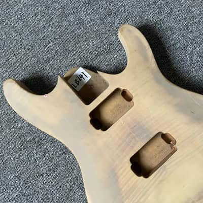 Tiger Maple Top HH Mahogany Guitar Body image 2