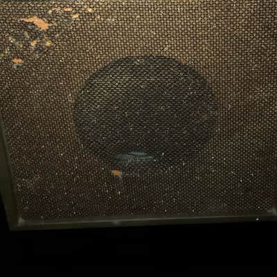 Silvertone Sears Silvertone 10XL Model 1421 Tube Amplifier Working Tremolo Late '60s - brown olive tolex with gold anodized faceplate image 3