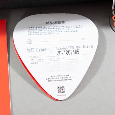 2021 Fender Japan MIJ Hybrid II Jazzmaster Modena Red Maple Fingerboard w/ HSC image 12