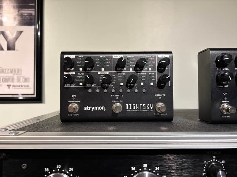Strymon Midnight Edition NightSky Time-Warped Reverberator 2022 - Midnight Edition Dark Gray image 1