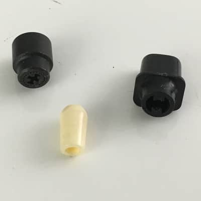 Lot of 3 Vintage Style Fender Tele Switch Tips Black Light Relic Tips Gibson image 2