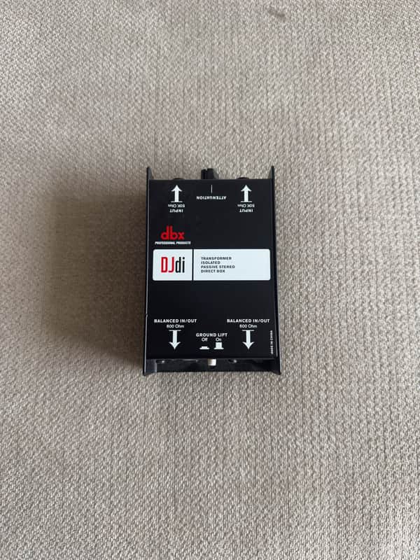 dbx DJDI 2-Channel Passive Direct Box 2010s - Black image 1