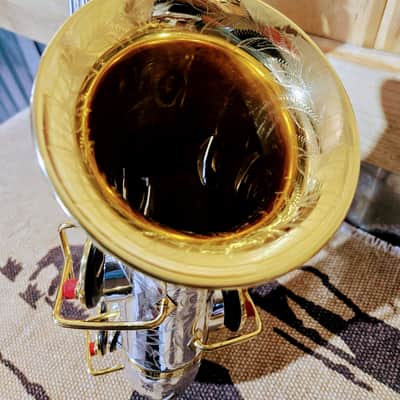 Buescher True Tone Alto Sax 1925 - Silver and 24K Gold Plate image 5