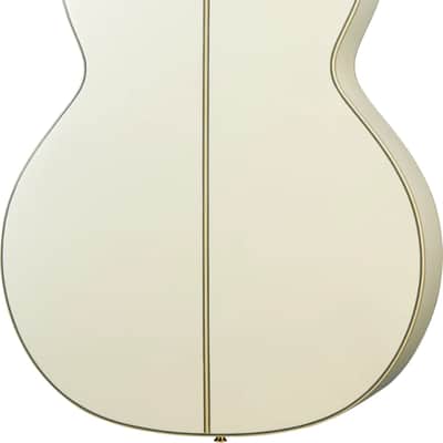 Takamine GN37CE Left-Handed Grand Concert Acoustic-Electric Guitar, Solid Spruce Top, Pearl White image 3