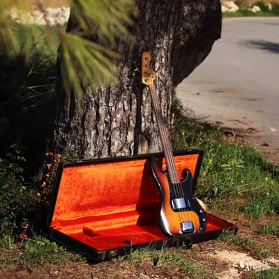 Fender Precision Bass Rosewood Fretboard 1977 | Sunburst image 8