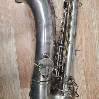 Buesher True Tone Low Pitch Tenor Vintage 1920's - Silver image 10