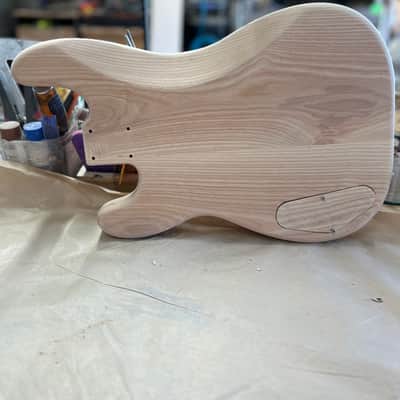 Madlad Instruments Ash Rear Route PP Bass Precision Bass PBass Style Body - Reverse Bridge Route (custom made with pride in north Texas) image 3