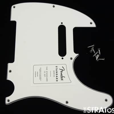 Fender Standard Telecaster Tele PICKGUARD, Part 3 Ply White! image 1