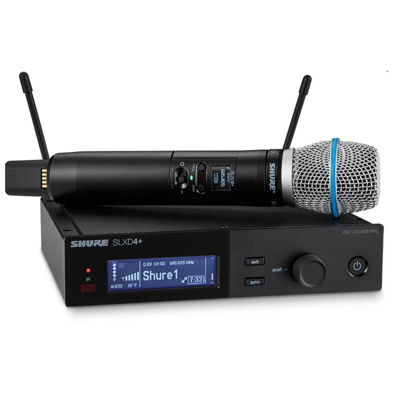 SHURE SLXD24+/B87A-G57 Rackmount Digital Wireless Condenser Mic System image 1