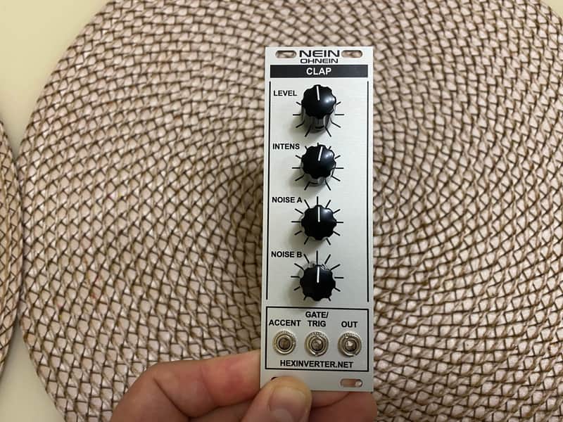 Hexinverter NeinOhNein Clap eurorack module fresh build image 1