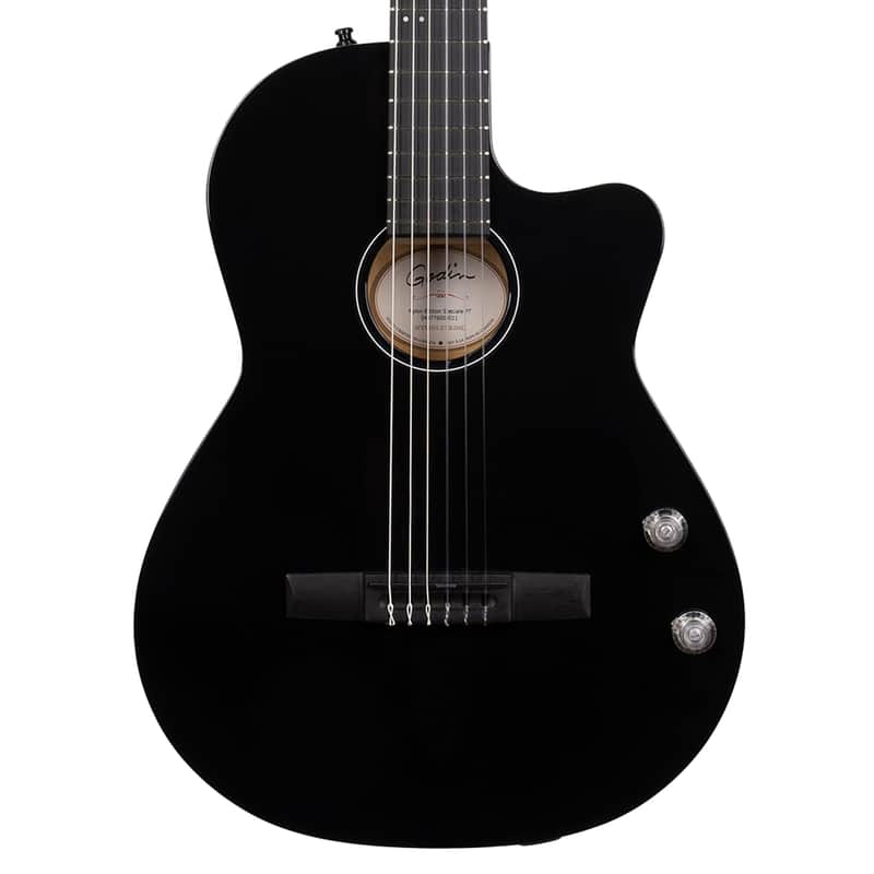 Godin Limited Edition Nylon Arena Pro Cutaway A/E - Onyx Black image 1