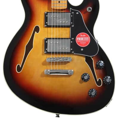 Squier Classic Vibe Starcaster Semi-hollowbody Electric Guitar - 3-tone Sunburst image 2