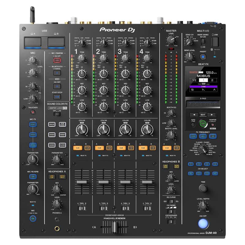 Pioneer DJM-A9 4-Channel Professional FX rekordbox Serato Pro DJ Mixer - Open Box Mint image 1