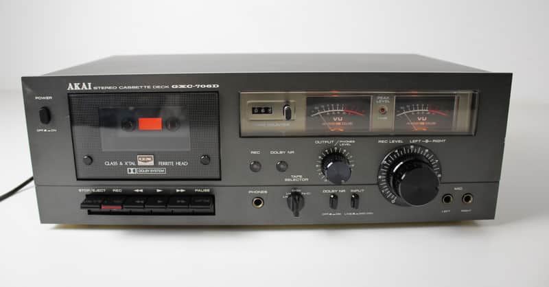 アカイ AKAI GXC-706D カセットデッキ Akai GXC-706D Vintage Cassette Deck Nice condition - Parts Not