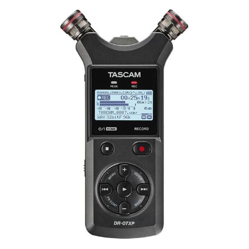 Tascam DR-07XP 2-Channel 32-Bit Float Portable Handheld Recorder With USB-C Audio Interface image 1
