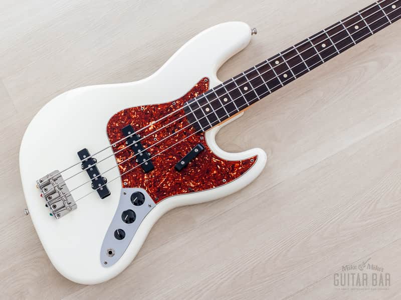 2006 Fender American Vintage '62 Jazz Bass Olympic White w/ Lindy Fralin Split Jazz Pickups image 1