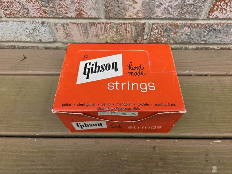 Vintage 1960's Gibson Guitar String Counter Top Display Box w/ String Boxes, Strings! image 1