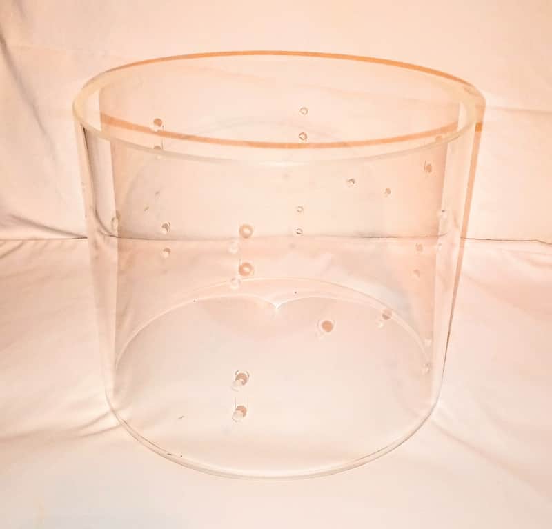 DW ACRYLIC TOM SHELL 10"X8"-CLEAR-FREE SHIP TO C-USA! image 1