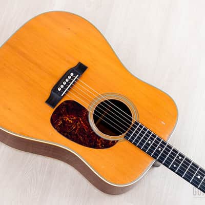 1968 Martin D-28 Vintage Dreadnought Acoustic Guitar, Brazilian Rosewood w/ Case image 11