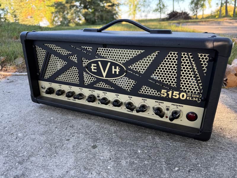 EVH 5150 III EL34 3-Channel 50-Watt Guitar Amp Head 2017 - Present - Black image 1