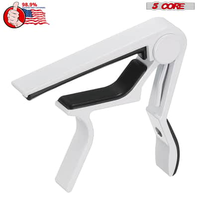5 Core Capo Acoustic Electric Guitar 6 String Kapo Pair Quick And Easy Adjustment Classic Clip For Banjo Mandolin Or Ukulele Capotraste Para Guitarra image 11