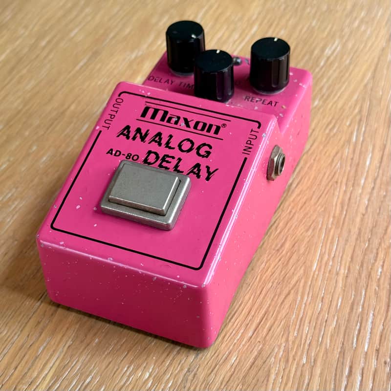 Maxon AD-80 Analog Delay 1980s - Pink image 1