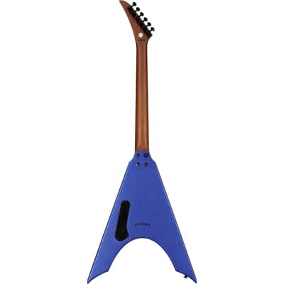Kramer Nite-V Electric Guitar, (with Gig Bag), Royal Blue Metallic image 3