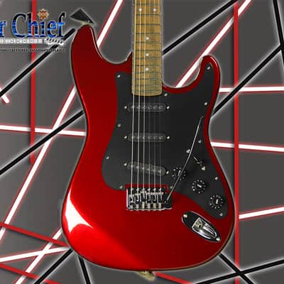 Premier Korean Strat Style Electric 6 String Rare Blackened Rosewood Fretboard image 2