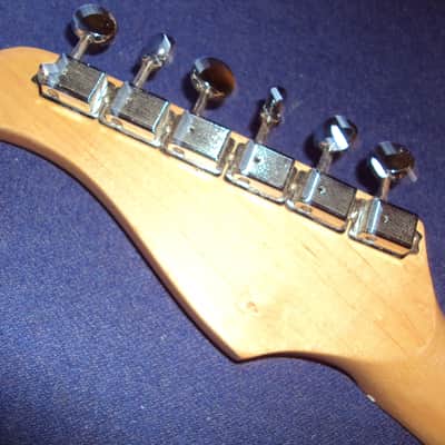 Scalloped Harley Benton ST redburst used HSS playing ala Yngwie,Ritchie&Co! image 10