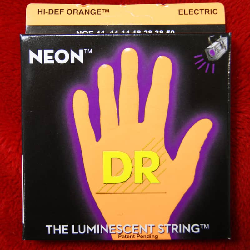 2020 DR Neon NOE-11 electric guitar strings 11-50 Orange
