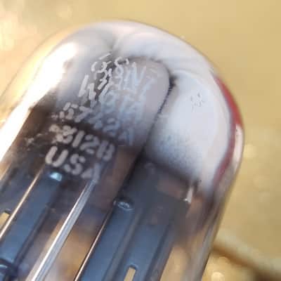 Sylvania Perfect 0% Matched Pair (2) JAN-CHS-6SN7WGT WGTA tNOS AT1000 TESTED Balanced! PI Vacuum Tubes 3-hole Bad Boy rugged military dual triode 1951-1957 image 20