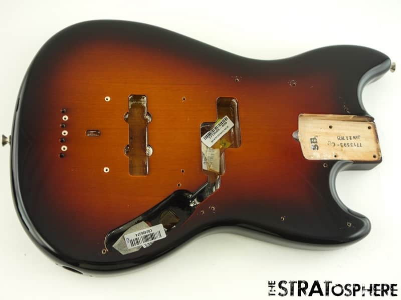 Fender American Performer Mustang Bass BODY USA Part Sunburst 3TS image 1