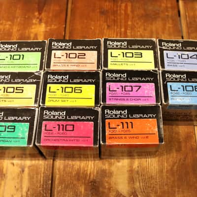 Roland Sound Library for S-10, MKS-100, 2,8 Quickdisks 80´s - Silver image 3