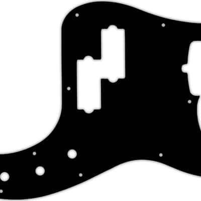 WD Custom Pickguard For Fender 2019 American Ultra Precision Bass #03P Black/Parchment/Black