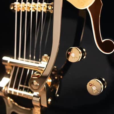 Gretsch Falcon Center Block LTD Electric Guitar with String-Thru Bigsby - Midnight Sapphire with Hardshell Case image 13